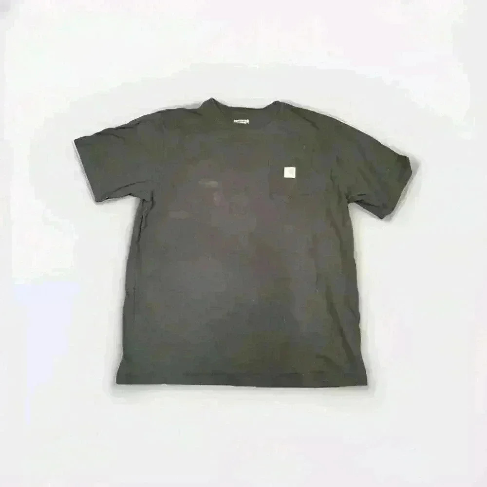 Carhartt Pocket Shirt Mens XL Tall Black Short Sleeve Workwear Loose Fit